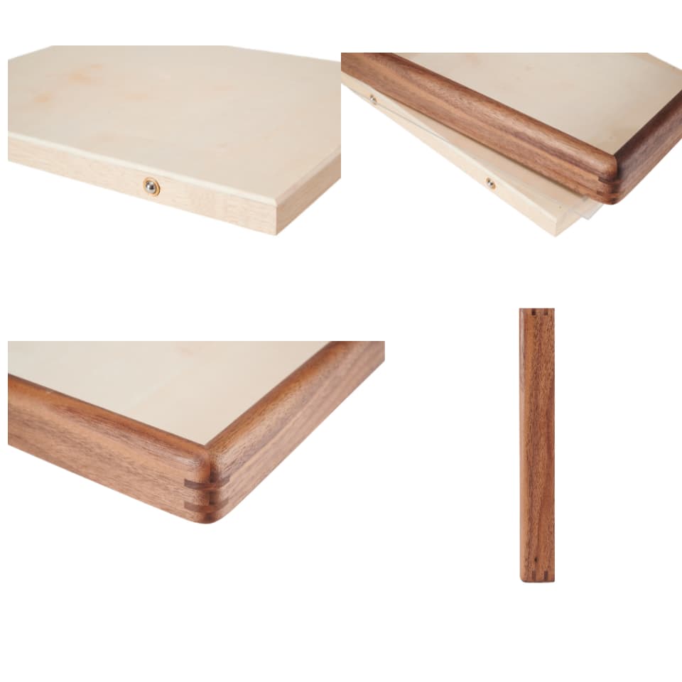 Custom Wooden Photo Puzzle with Walnut Frame